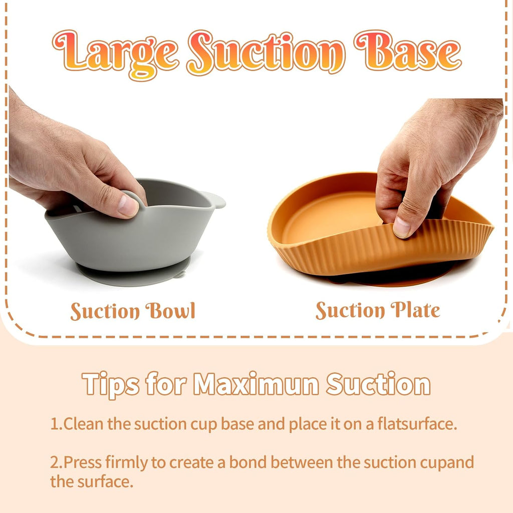 Silicone Baby Feeding Set 21 Pcs, Baby Led Weaning Supplies, Baby Feeding Supplies Set BPA Free, Essentials for