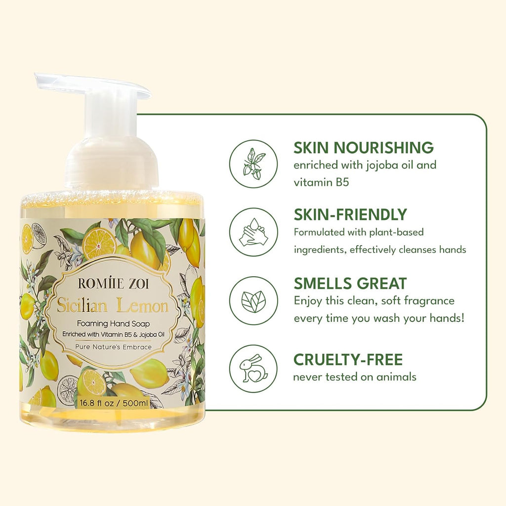 Foaming Hand Soap, Sicilian Lemon, 500ml/ 16.8fl.oz