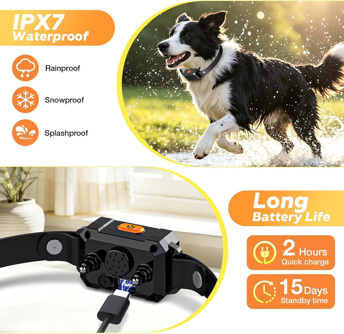 Electric Fence for Dog,2026 Underground Dog Fence System,2 x Collar