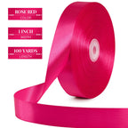 Hot Pink Satin Ribbon 1 Inch x 100 Yards