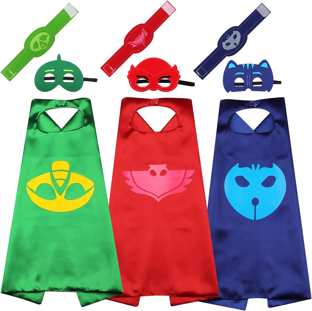 Superhero Capes and Masks for Kids - Satin Capes and Felt Masks for Boys