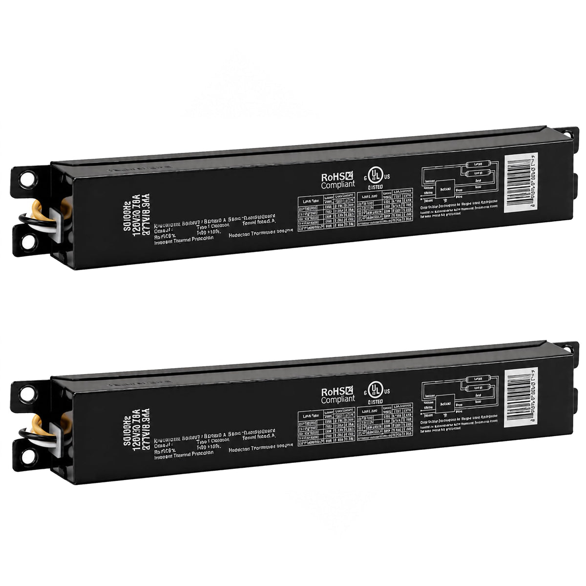 2-Pack T5 Electronic Ballast, 120-277V, Program Start, UL Listed