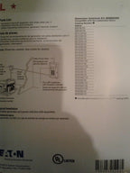 Eaton Generator Interlock Kit 100A-125A BRMIKBR Type BR