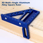 3D Multi-Angle Measuring Ruler -Precision Woodworking 3D Square Protractor