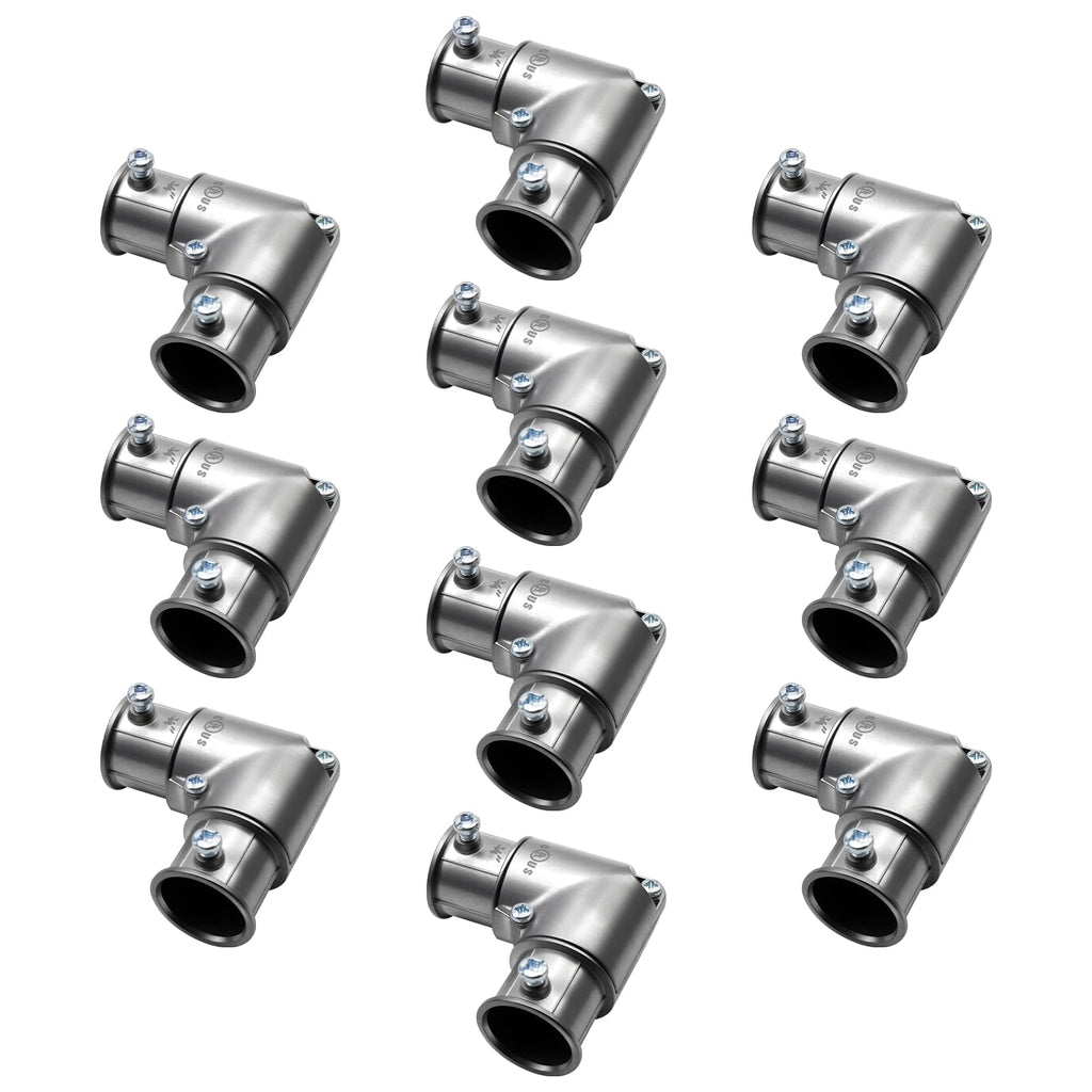 AIRTAK 3/4" 90 Degree Inside Corner Pull-Elbow, EMT Fitting, 10 Pack