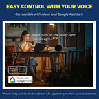 E26 Smart Light Bulb Compatible with Alexa/Google Home, 6PCS