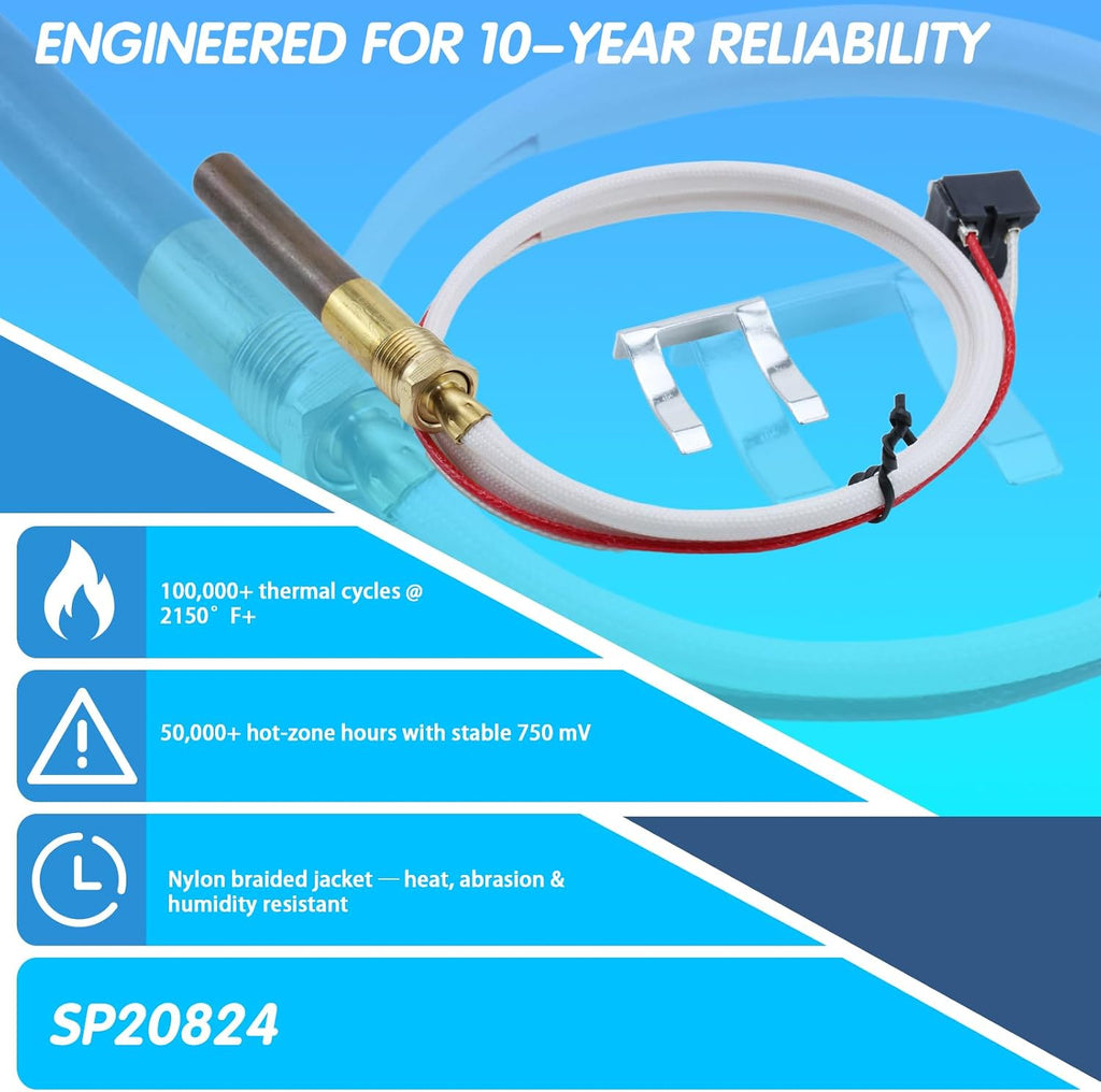 SP20824 SP20754 SP21058 750mV Water Heater Thermopile Replacement