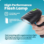 HT410 Wired Handheld 2D & 1D Barcode Scanner (QR Code & Barcode) Induction Scanning with Built-in Illumination Light