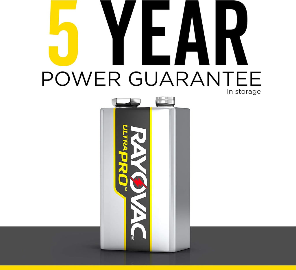 9V Batteries, Ultra Pro Alkaline 9V Cell Batteries (6 Battery Count)
