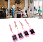 Restaurant Pager System,Wireless Calling System with 4 Receivers,800M 3 Prompt Mode Waterproofing Guest Queue Pager