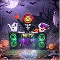 6 FT Halloween Inflatable Pumpkin Grim Reaper DJ Outdoor Décor | LED Projector Lighting, Fast Auto Inflate, Wind