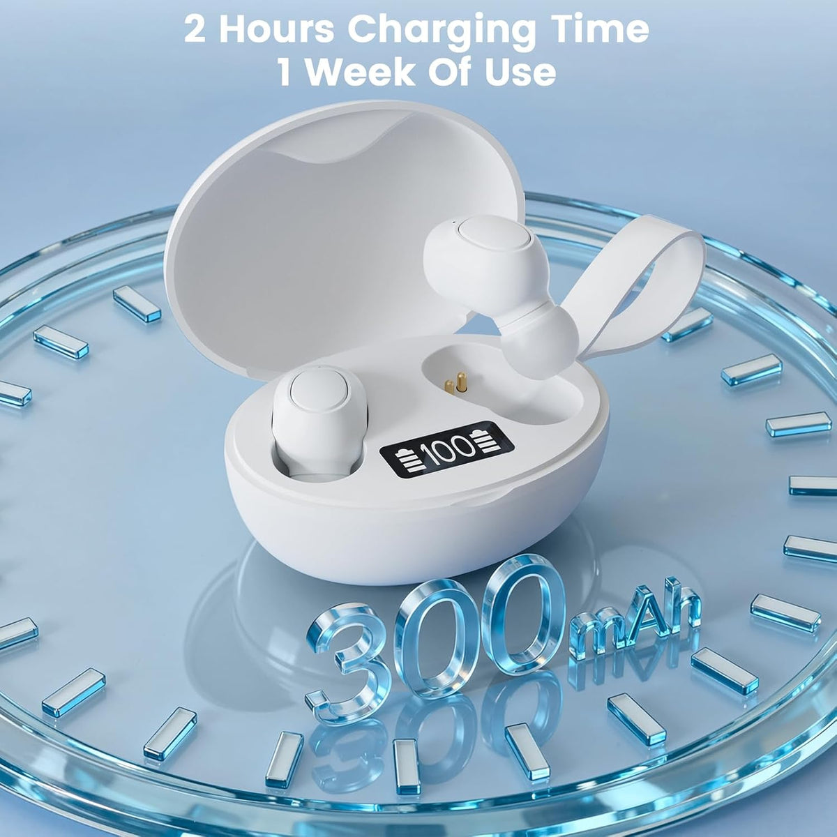 Rechargeable Bluetooth Hearing Aids for Seniors