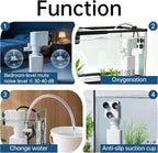 6 Gallon Hydroponic Fish Tank,Small Desktop Aquarium Kit