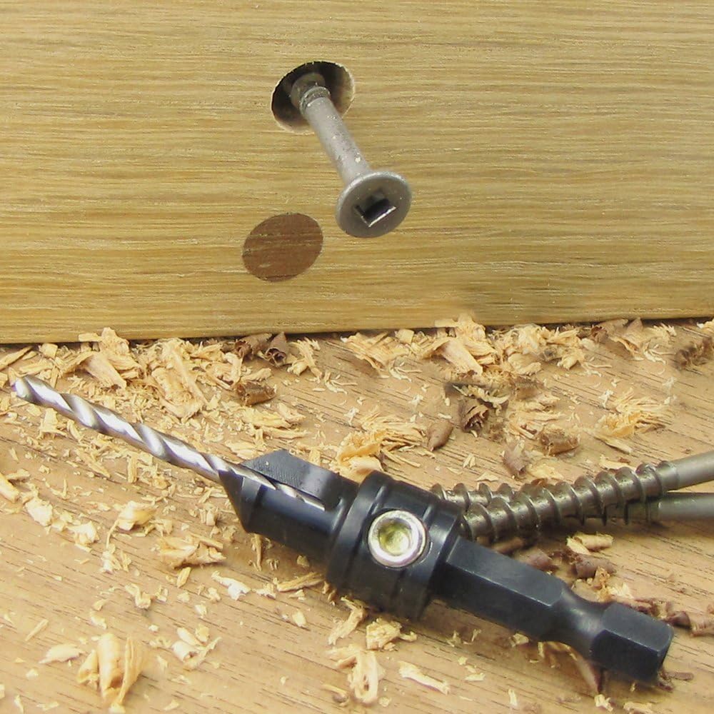 Snappy 5pc Gold Screw Countersink Drill Bit Set 5/64-9-64" USA