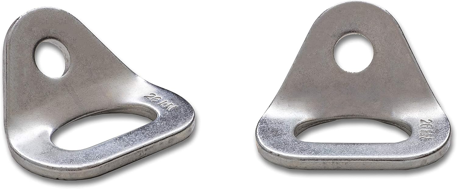 26kN Climbing Wall Bolt Hanger/Anchor/Tiedown for 3/8" Screw/Bolt Ideal for Rock Climbing and Home Gyms, Hammocks
