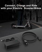 VHBW 42V 2A Electric Scooter Charger for 36V Lithium Battery