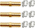 BlingKingdom 3pcs 3/8" Air Hose Repair Kit, Barb Hose Fitting Connector