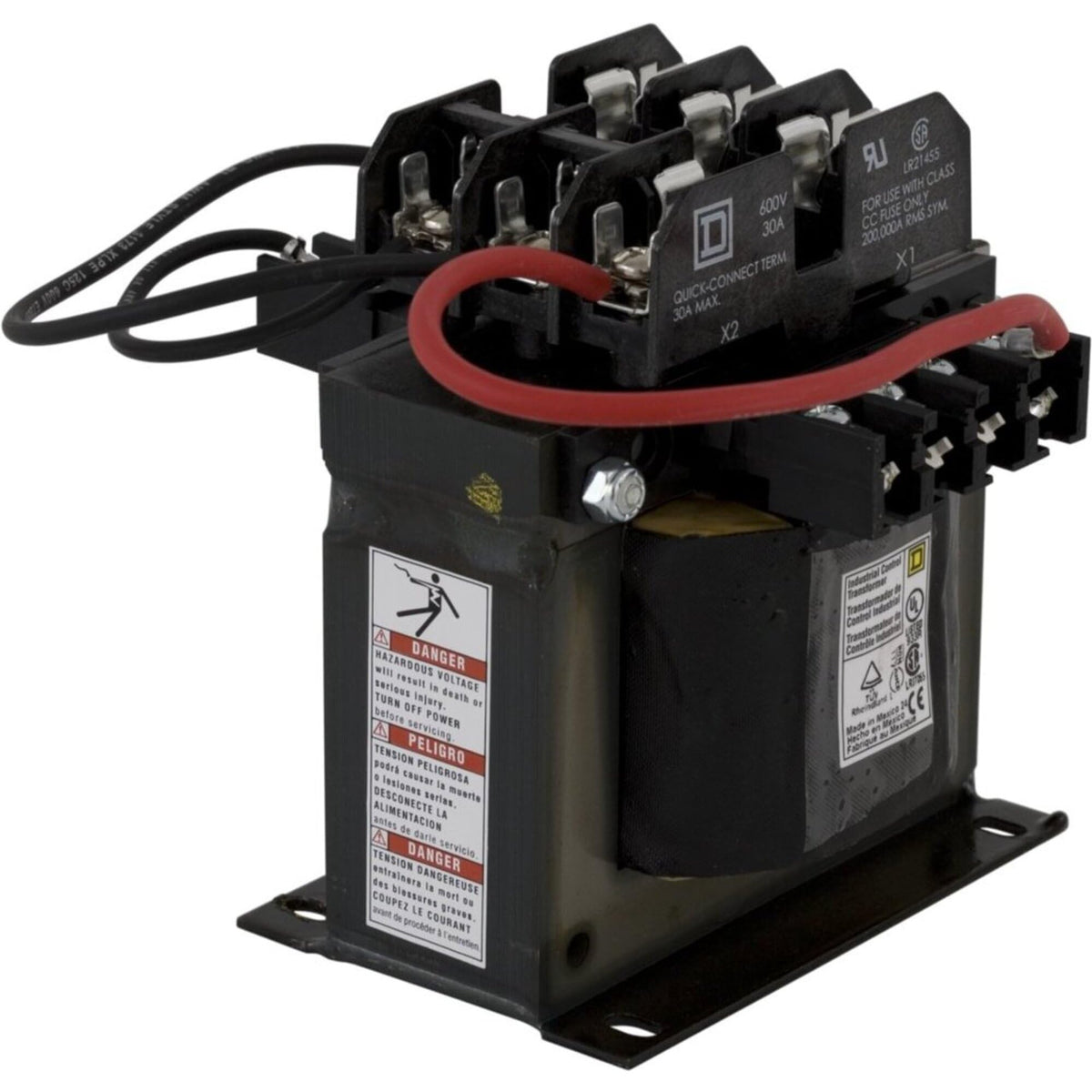 Square D Control Transformer, Input Voltage: 240VAC, 480VAC, Output Voltage: 120VAC 9070TF300D1-1 Each