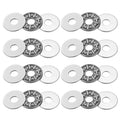 uxcell 8 Sets AXK0619 Thrust Needle Roller Bearings with Washers, ID 6mm