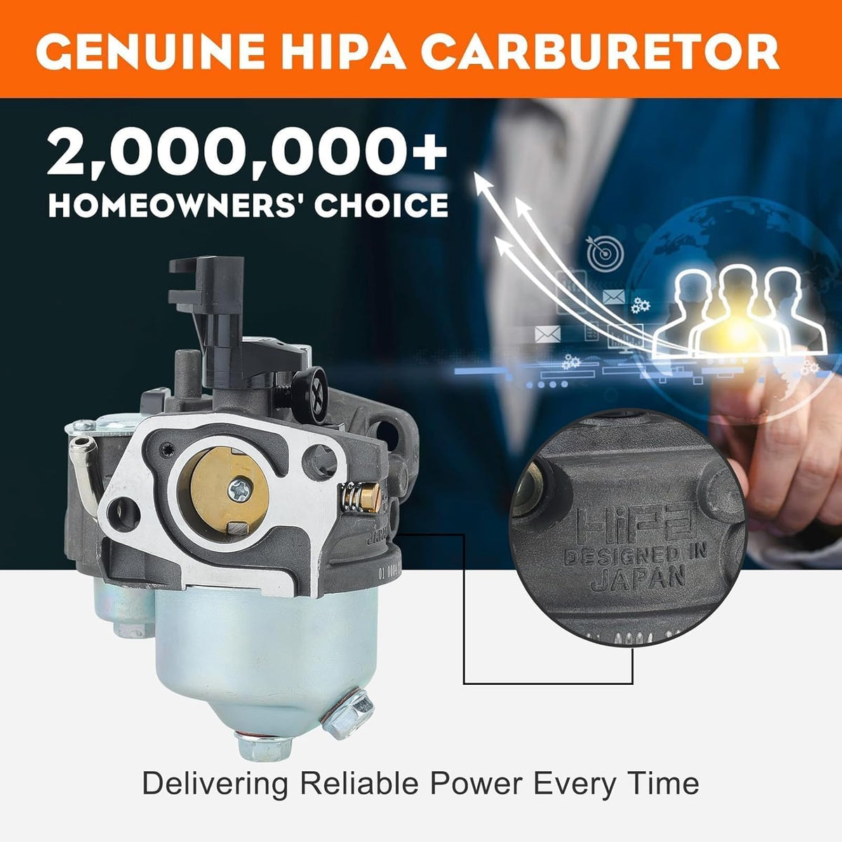 Hipa GX 160 Carburetor for Honda GX160 GX200 Predator 212cc Engine