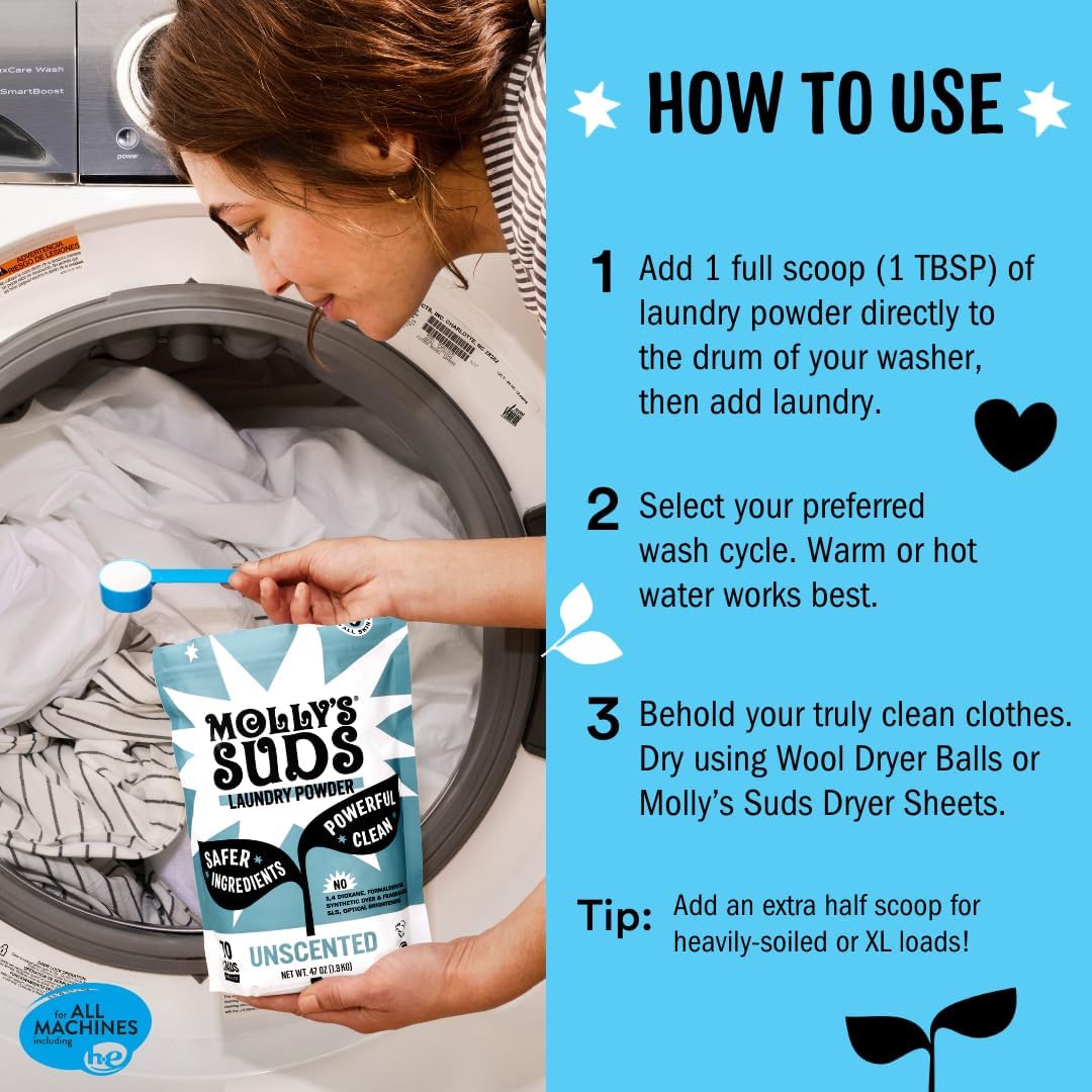 Original Laundry Detergent Powder | Clean Laundry Detergent Powder for Sensitive Skin | Simple, Effective