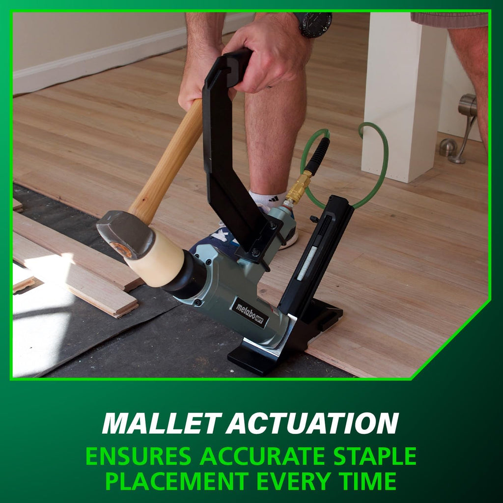 2-in-1 Flooring Nailer & Stapler, Accepts 16-Gauge L-Shaped Cleat Nails &15.5-Gauge 1/2-Inch Crown Flooring Staples