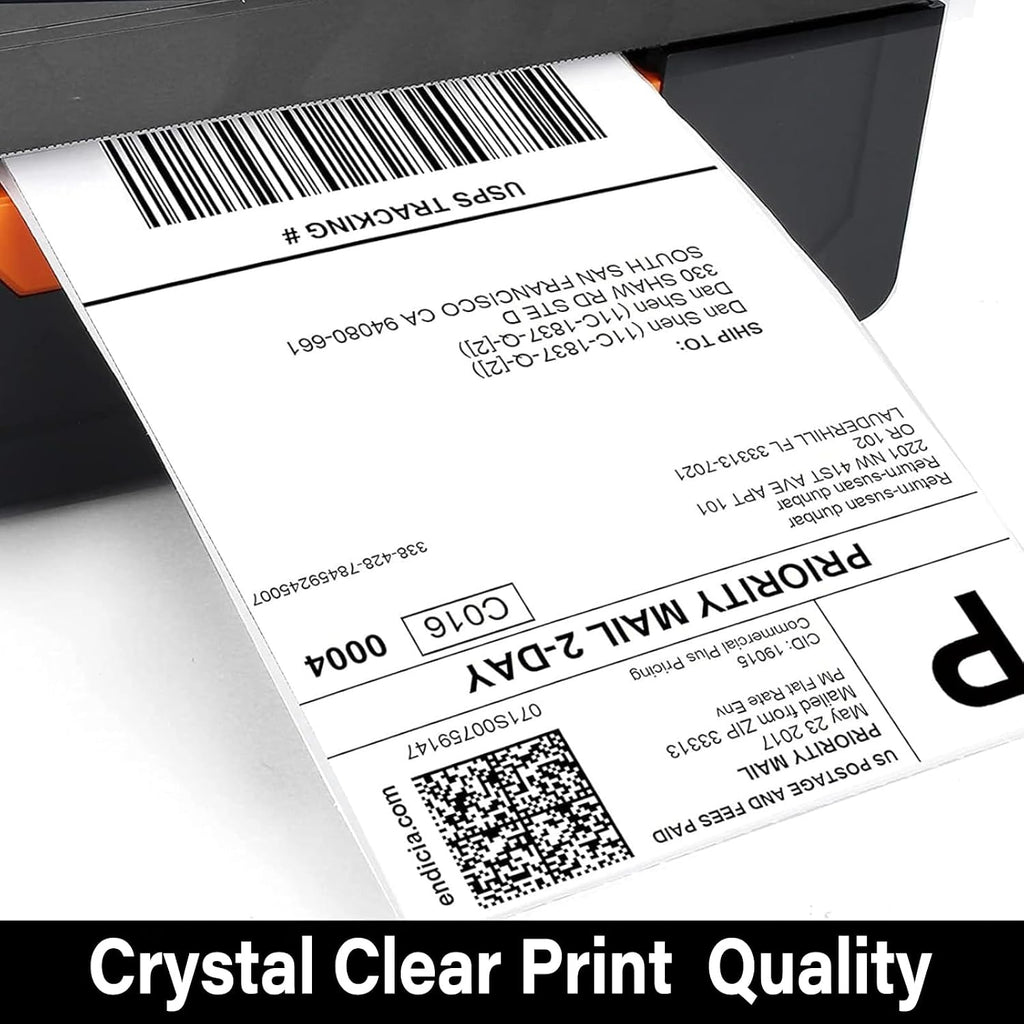 4x6 Thermal Shipping Labels - 1 Roll of 350, Perforated & Strong Adhesive, Direct Thermal Labels Compatible with