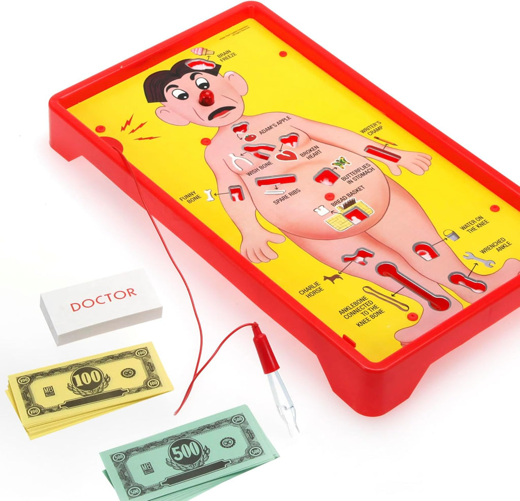 Hasbro Gaming Operation Electronic Board Game, Family Games for Kids Ages 6+, Kids Board Games for 1+ Players, Funny