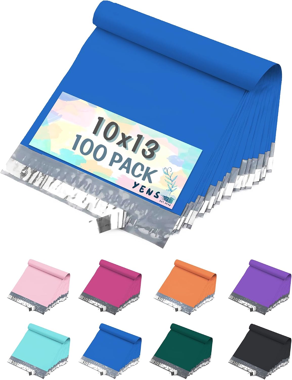 Poly Mailers 10x13 100 Pack Blue Self-Seal Shipping Envelopes M4