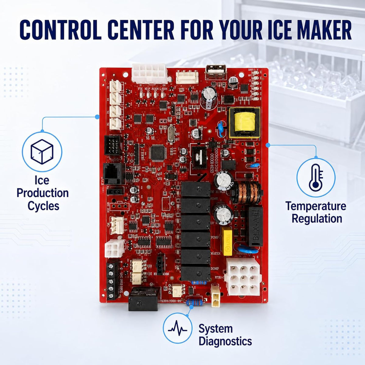 000008309 Control Board Compatible with Manitowoc Indigo Ice Machines