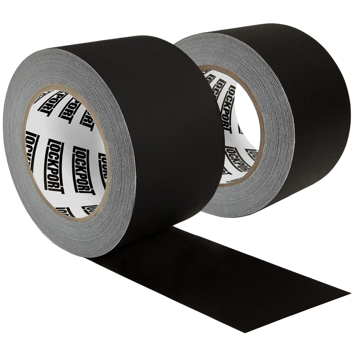 Black Gaffers Tape 3 inch x 30 Yards - 2 Pack Pro Grade Matte Gaff Tape