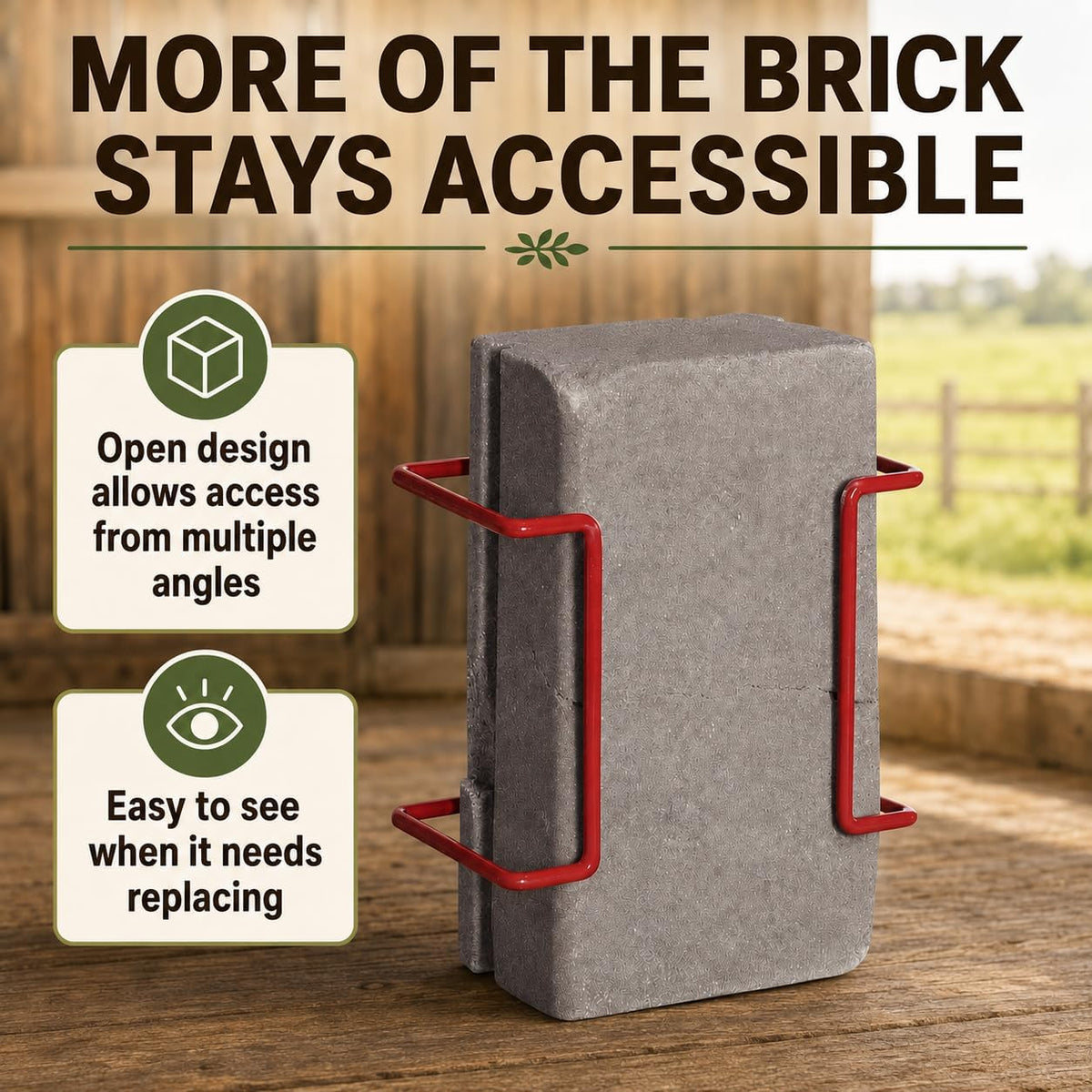 4 lb Salt Block Holder for Horses & Goats, Color Varies