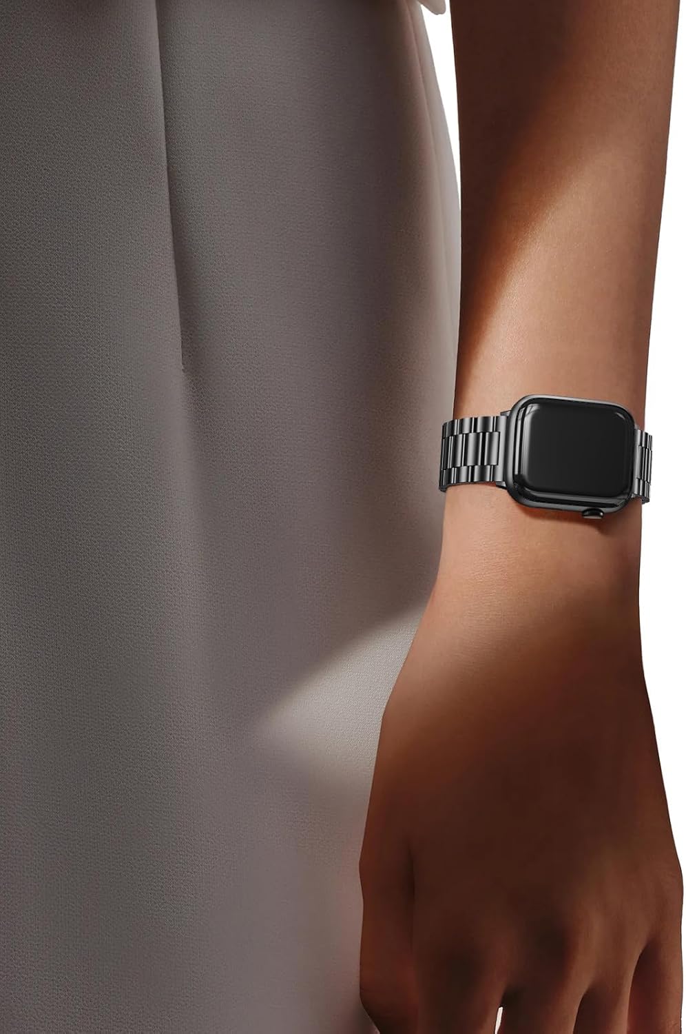 Metal Band Compatible with Apple Watch Bands for Men 42/44/45/46/49mm | Stainless Steel Strap Suitable for Business
