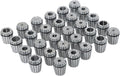 29 Pcs ER40 Spring Collet Set 1/8-1 Inch Carbon Steel