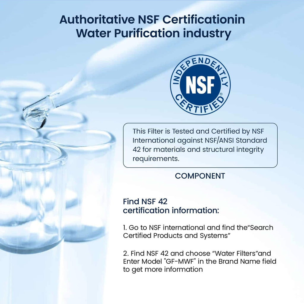 MWF Refrigerator Water Filter Compatible with GE, 1-Pack