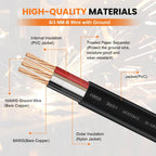 35FT 6/3 NM-B Wire with Ground 6/3 Electrical Wire 6/3 W/G Cable NMB Wire