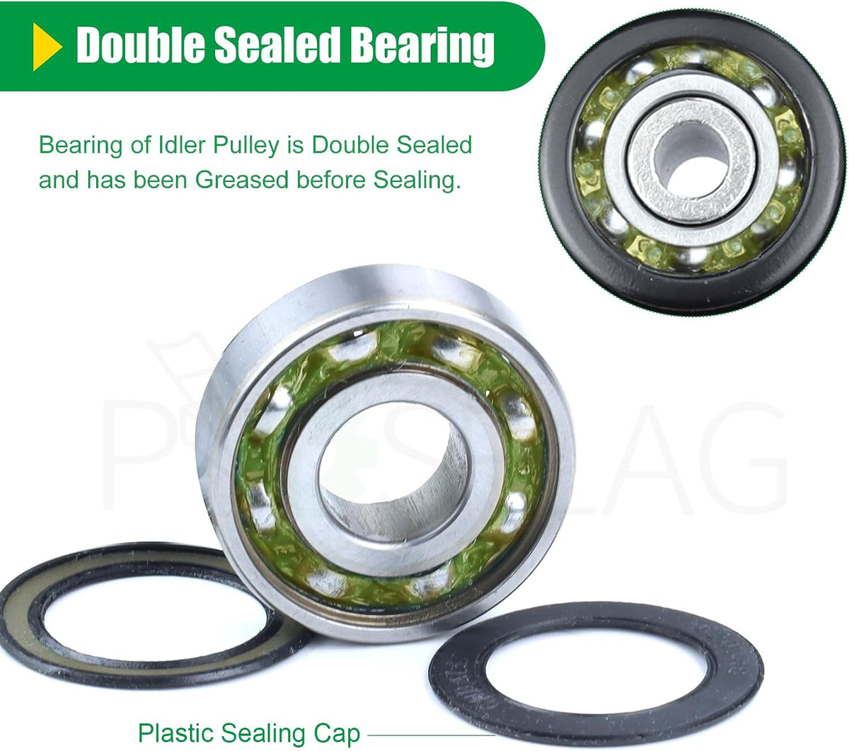 532196106 Husqvarna Idler Pulley for Husqvarna 54 Z254 RZ5424 Decks