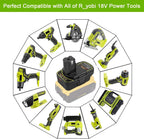 2 Pcs DM18RL Battery Adapter Compatible with Dewalt 20V & Mil 18V Batteries