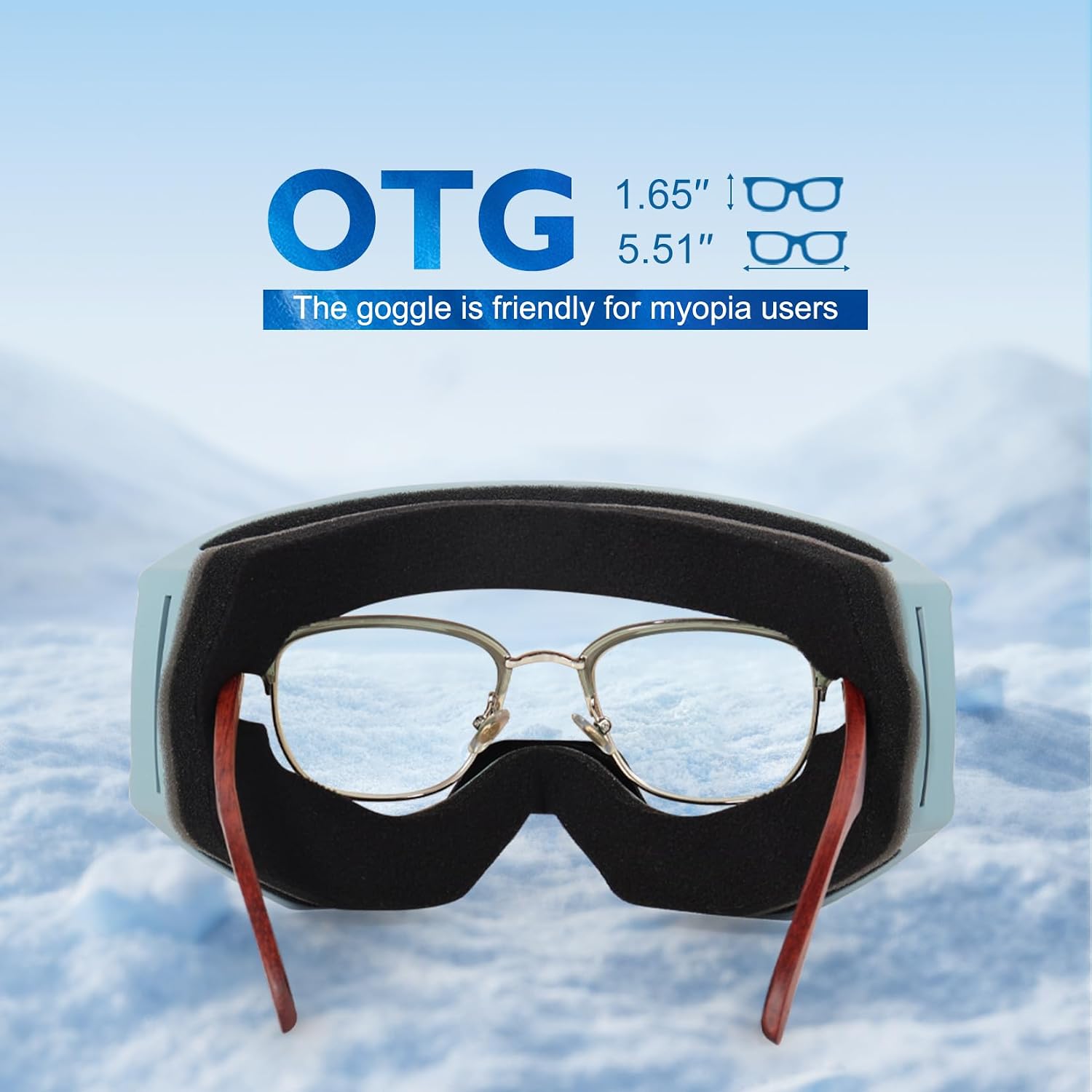 Ski/Snowboard Goggles, Anti-Fog Snow Goggles for Men & Women - Perfect for Skiing, Snowboarding & Winter Sports