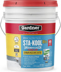 Gibson Sta-Kool 15-Year Turbo-Dri Elastomeric Roof Coating, White, 5 Gal., Flexible White Acrylic Roof Coating