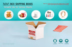 7x7x7 inch Small Shipping Boxes, 7 x 7 White Box, 25 Pack