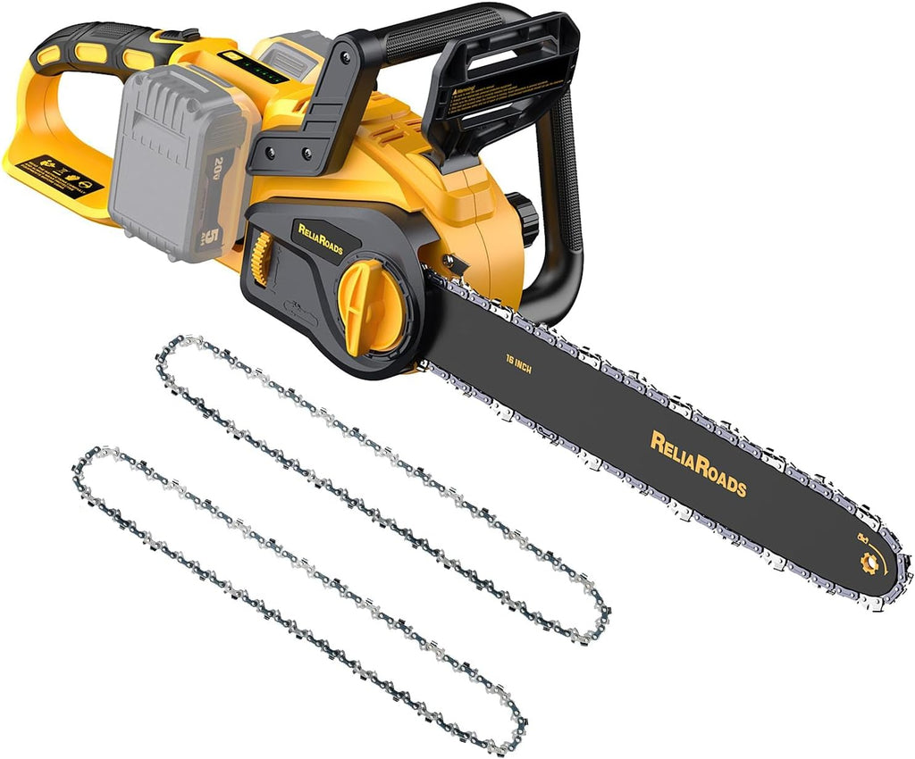 16-Inch Brushless Chainsaw, 40V (2 x 20V MAX) Cordless Battery Powered Chain Saw Kit (Includes 2 Chains) Compatible