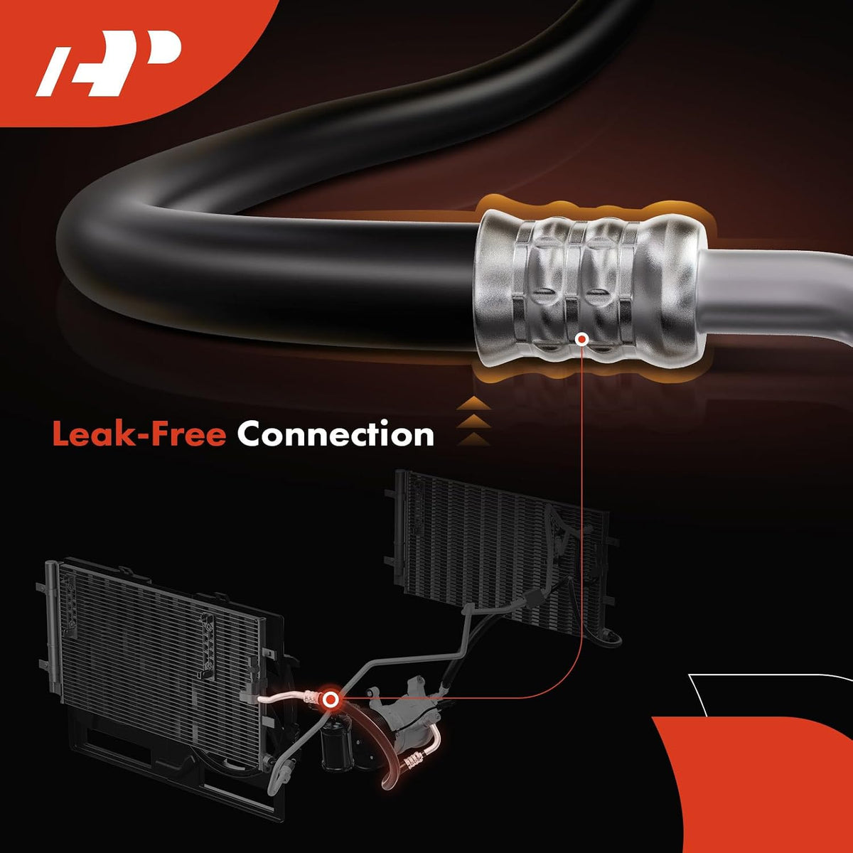 A-Premium A/C Discharge Line Hose Assembly Compatible with Ford F-150