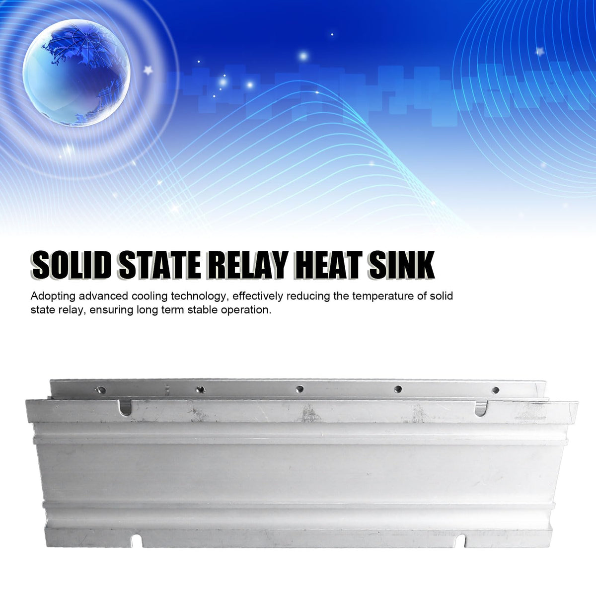 Single Phase SSR Heat Sink Aluminum Base Efficient Cooling Solid State Relay Dissipation Base