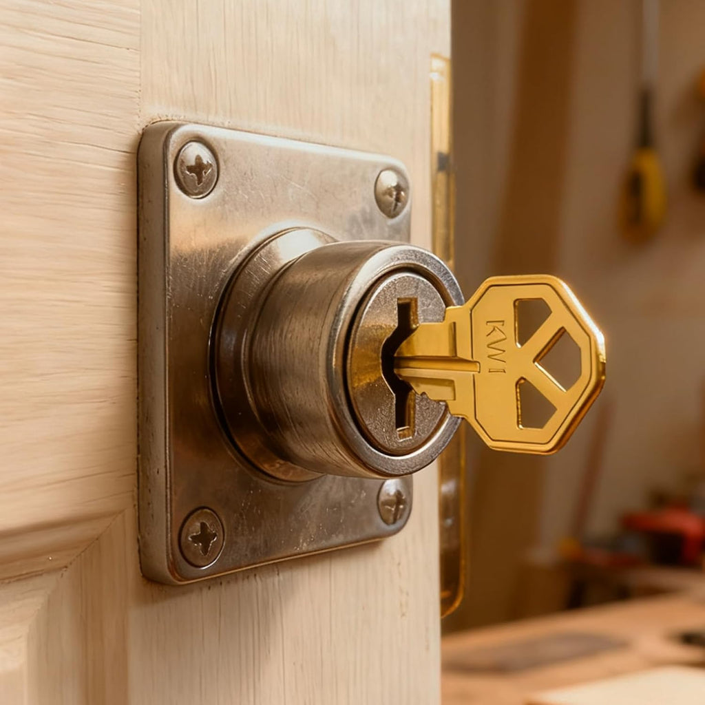 Key Blanks in Premium Quality Brass Assortment | Uncut Key Blanks 20 KW1, 20 SC1, 10 M1 for Home and Professional Use