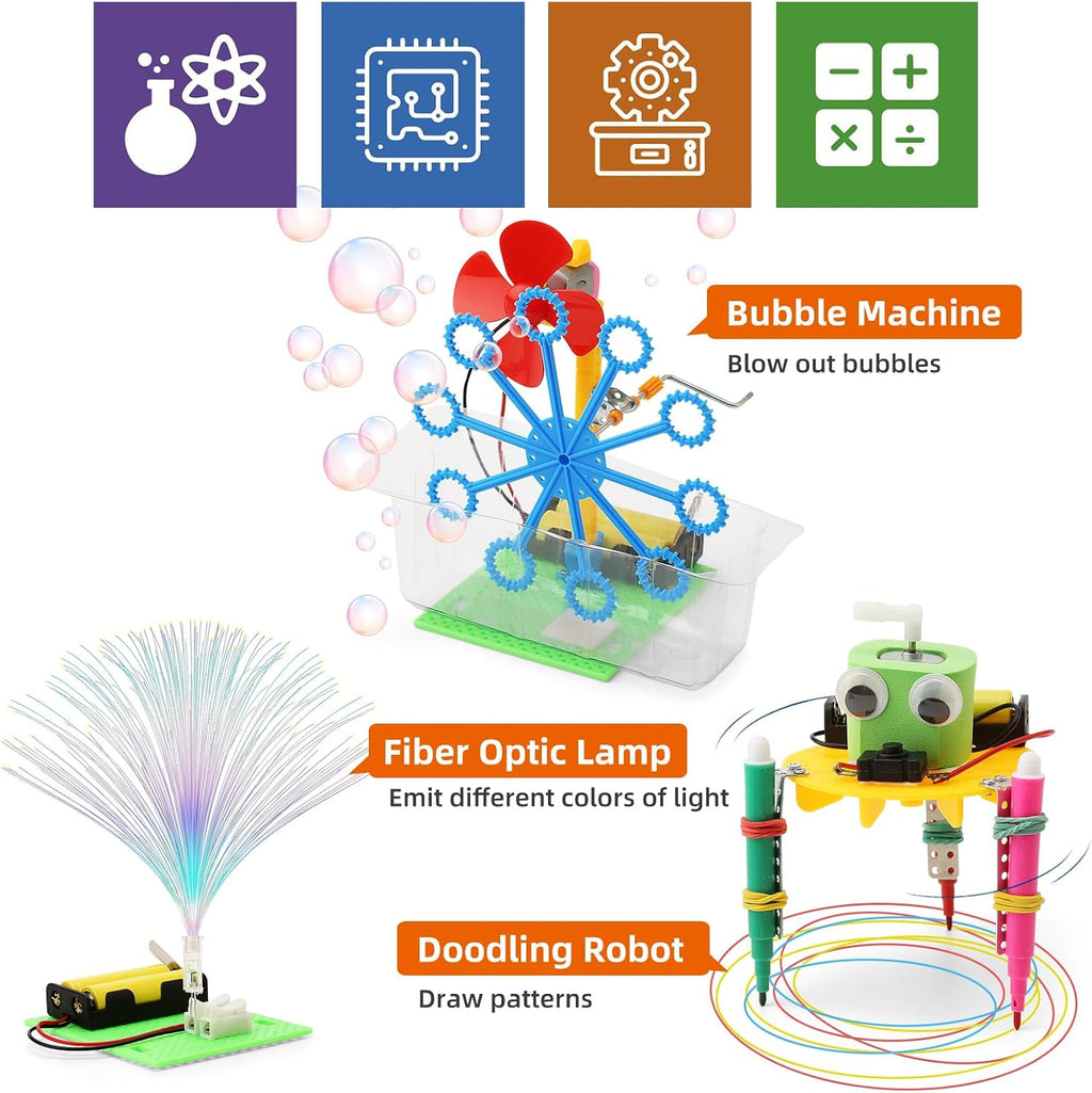 STEM Robotics Science Kits for Kids Ages 8-12 8-10, STEM Toys for Boys 8-13 | Build A Engineering Robot Building Toys