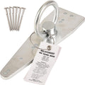 Bull Ring Roof Anchor [Rugged＆Reusable Zinc Plated Steel] ANSI＆OSHA Compliant Fall Protection Positioning Equipment