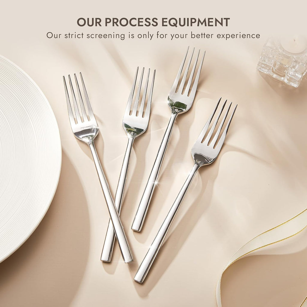 12 Piece Dinner Forks Set, Stainless Steel Forks