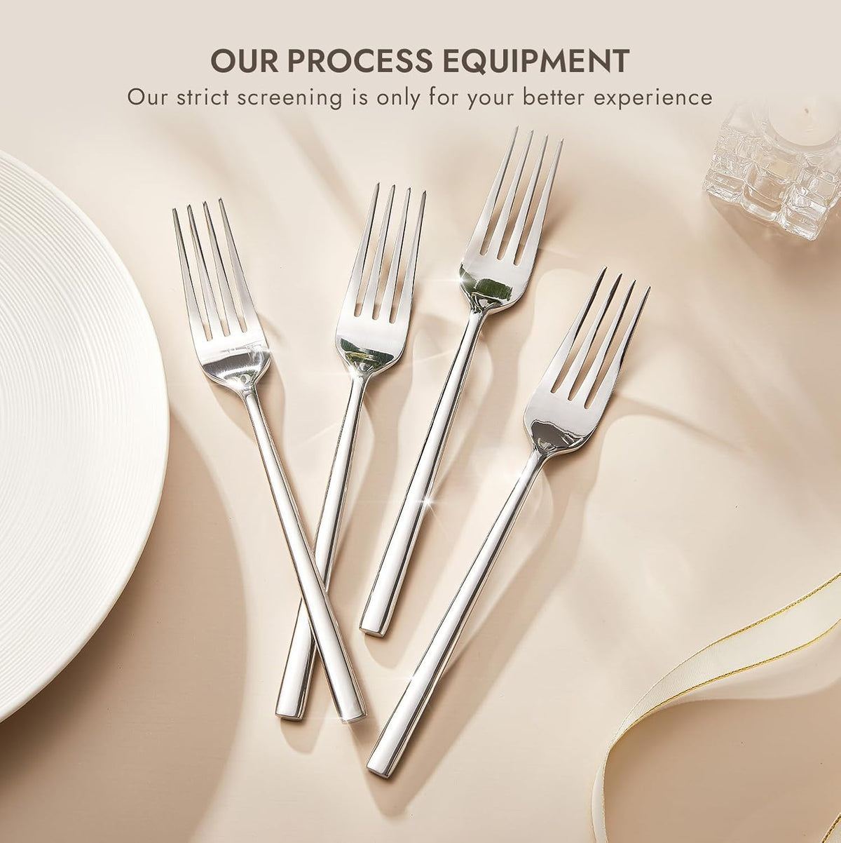 12 Piece Dinner Forks Set, Stainless Steel Forks