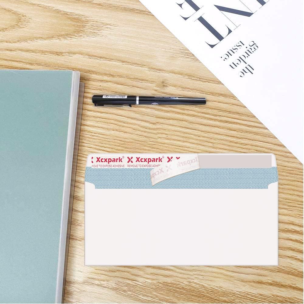 250 PCS #10 Double Window White Security Envelopes for QuickBooks Invoices, Most Statements And Documents Self Seal